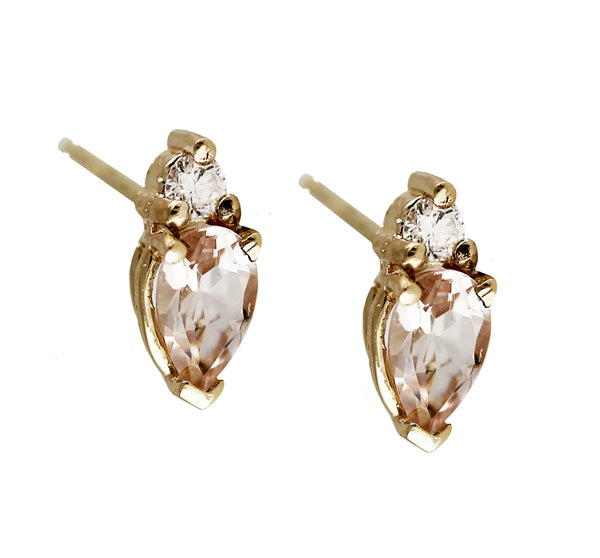 EMILIA MORGANITE STUDS