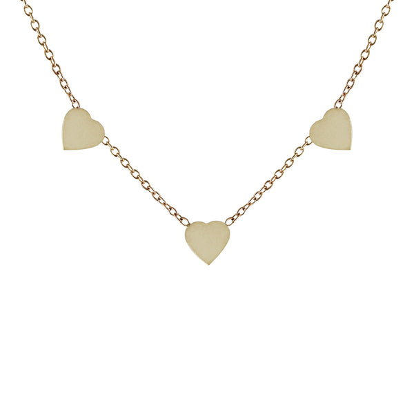 HEART TRIO NECKLACE