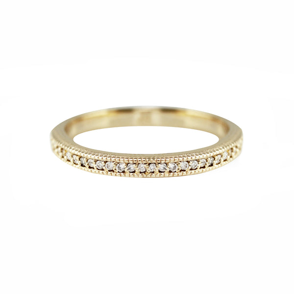 MILIGRAIN DIAMOND BAND