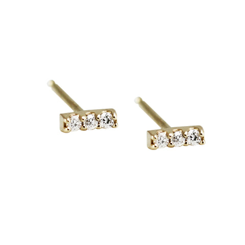 PINK SAPPHIRE OMBRE STUDS