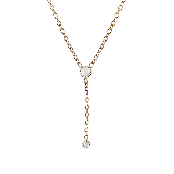 MOONSTONE LARIAT NECKLACE