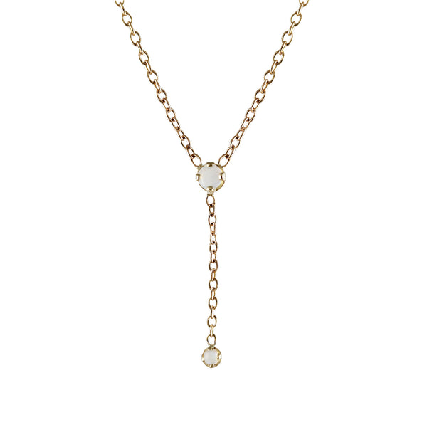 OPAL LARIAT NECKLACE