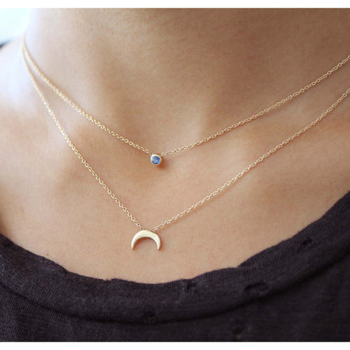 3 MM SAPPHIRE NECKLACE