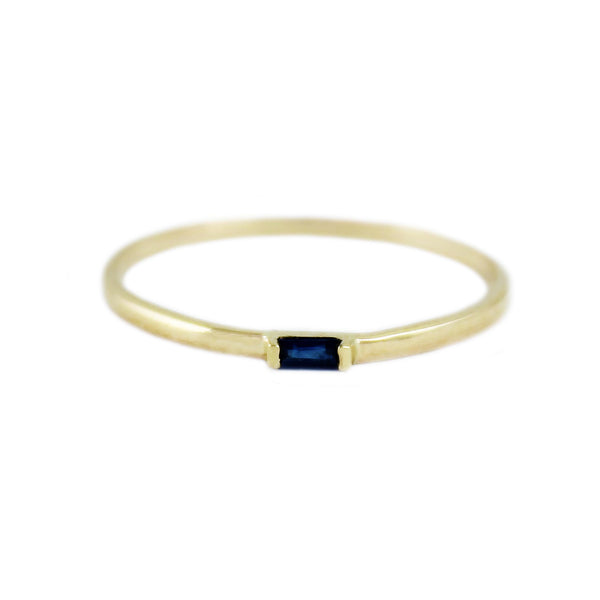 SAPPHIRE BAGUETTE BAND