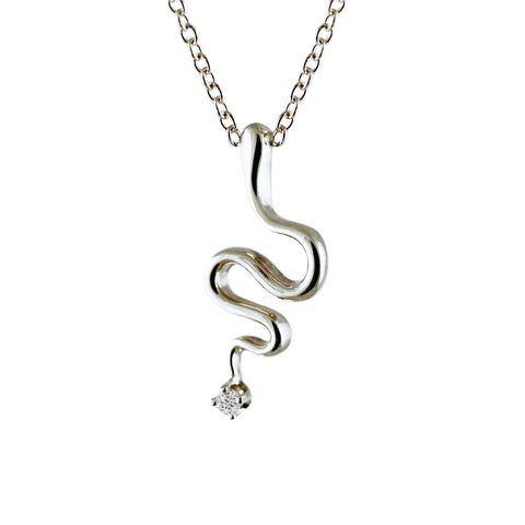 SILVER INITIAL NECKLACE