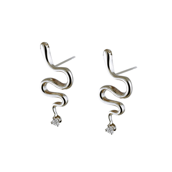 SERPENT MAGIQUE SILVER STUDS