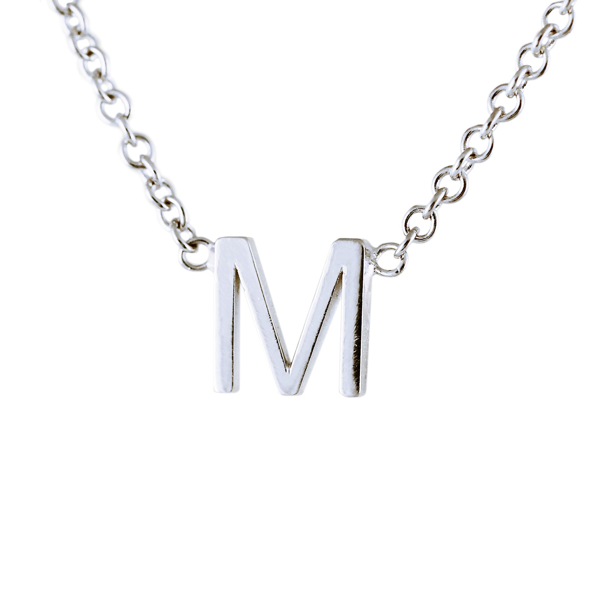 SILVER INITIAL NECKLACE – LUMO