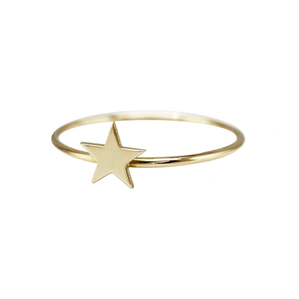 14K STAR RING
