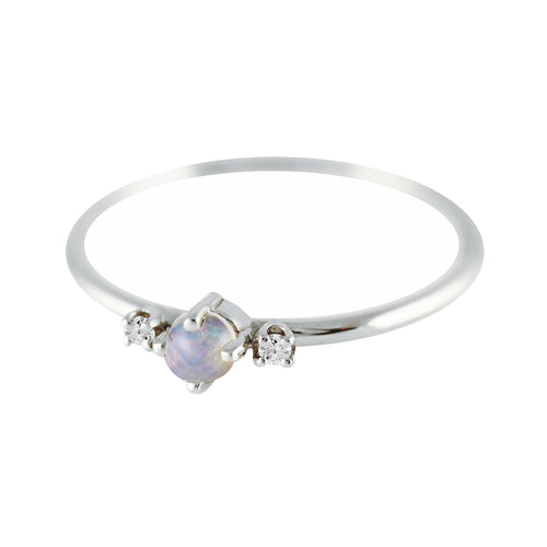 THEA OPAL SILVER RING