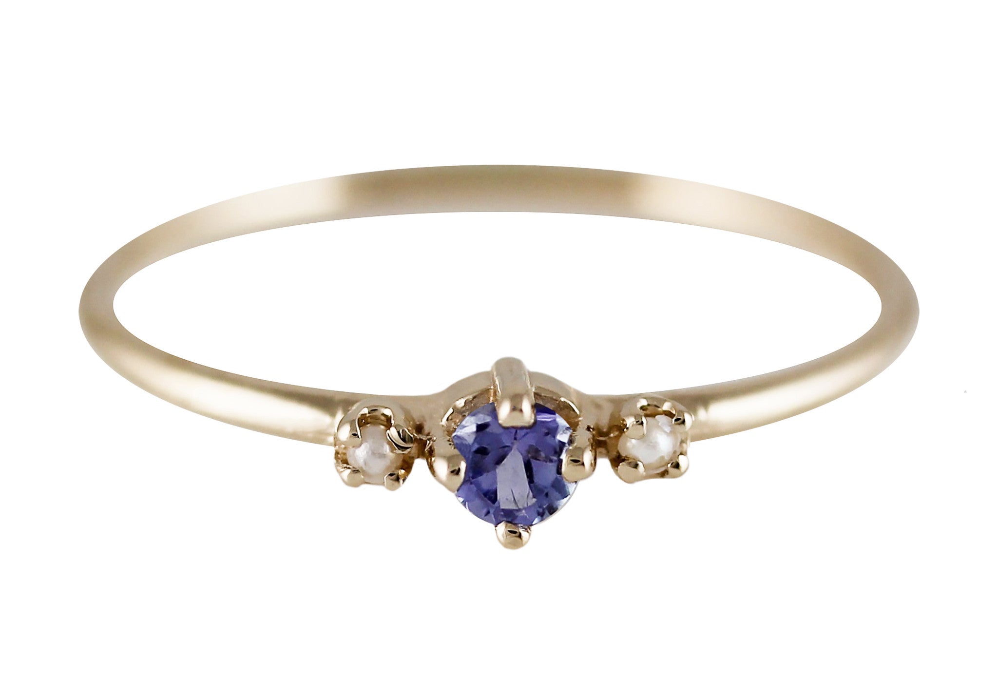 THEA TANZANITE WITH PEARLS RING
